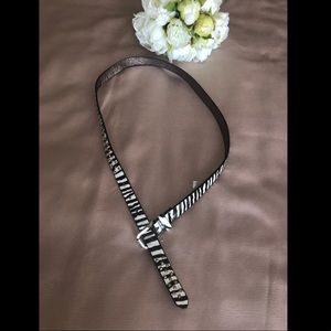 NWT ZEBRA STUDDED BELT